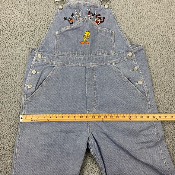 Vintage 1998 Warner Bros Looney Toons Unisex Bib Pocket Overalls  -   Size:  XL - Picture 11 of 16